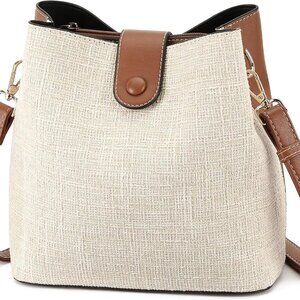 Elegant PU Leather Crossbody Bucket Bag for Women - Ideal Gift for Any Occasion